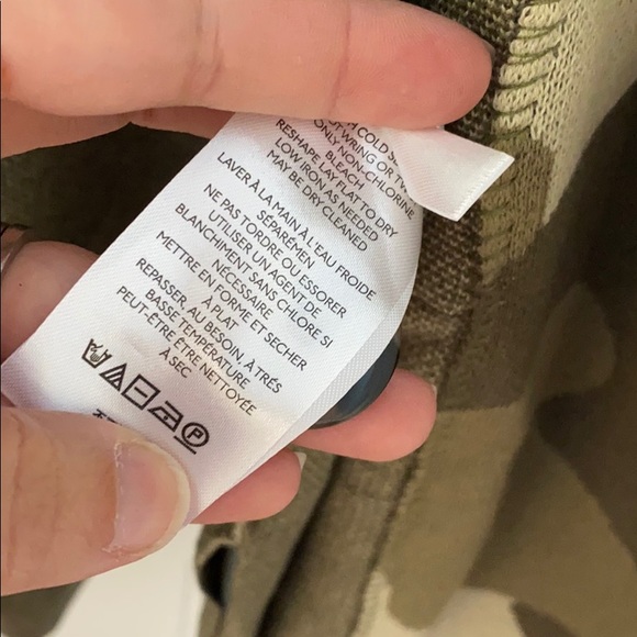 Anthropologie Maeve Kieran Camo Sweater Coat NWT S - Picture 6 of 7